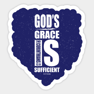 God's grace is sufficient Sticker